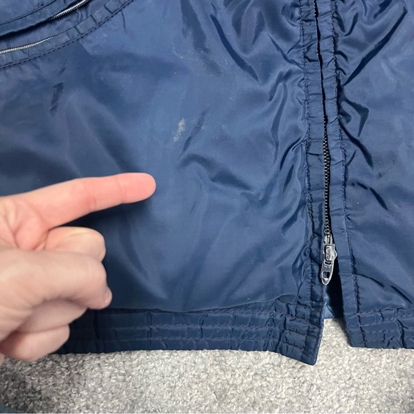 LL Bean Script Label Jacket Men’s Medium? Blue Down Puffer Zip Front Vintage 70s - Picture 4 of 9